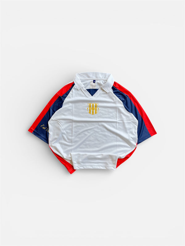 BARCELONA VINTAGE JERSEY FIVESLEEVE POLO PREMIUM