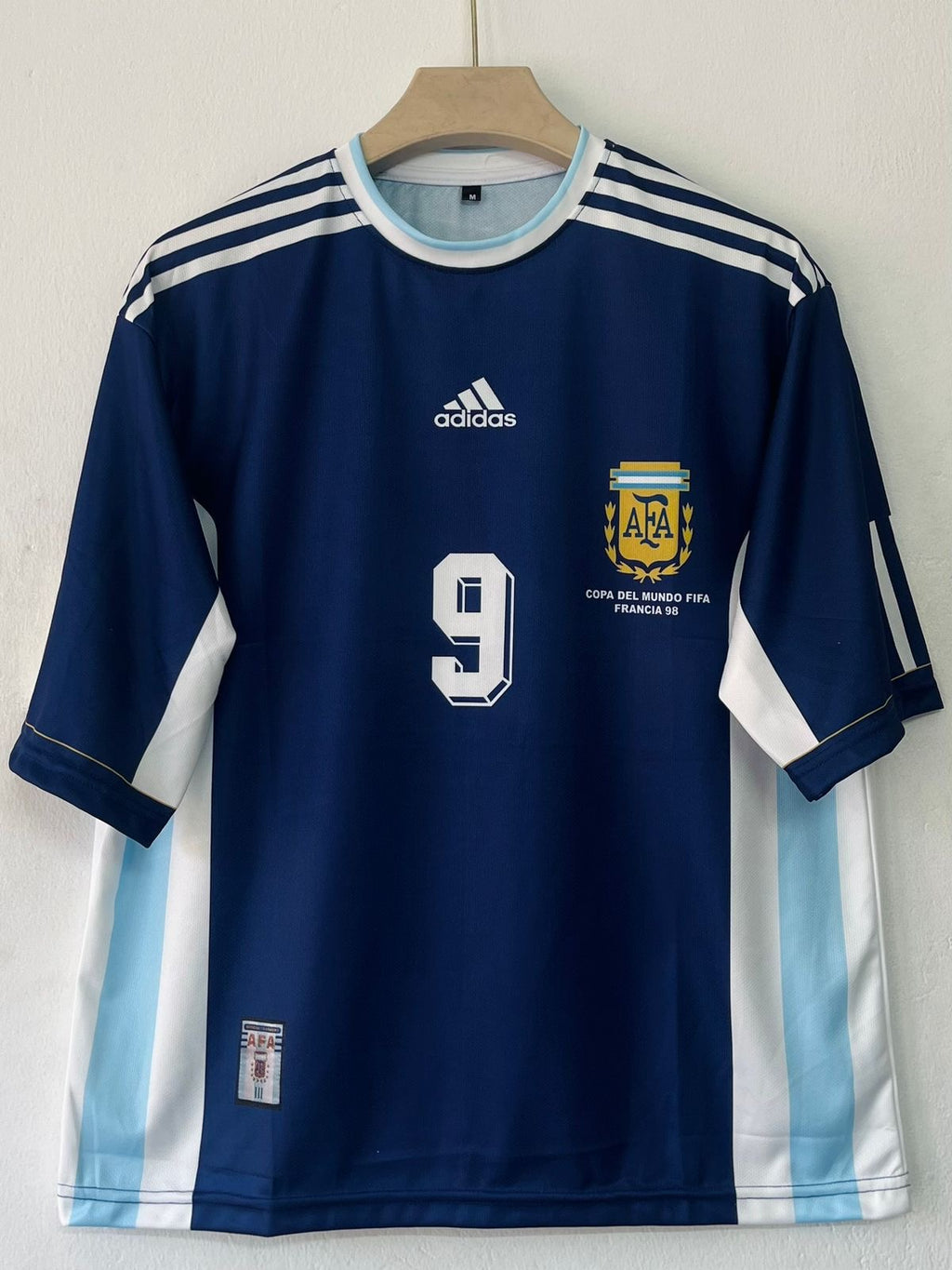 Adidas Argentina 1998 FIFA World Cup away jersey
