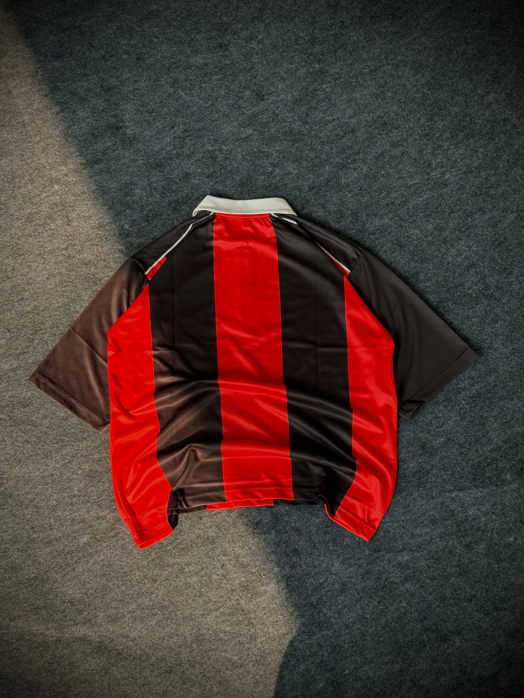 Italy Vintage Striped Polo Collar