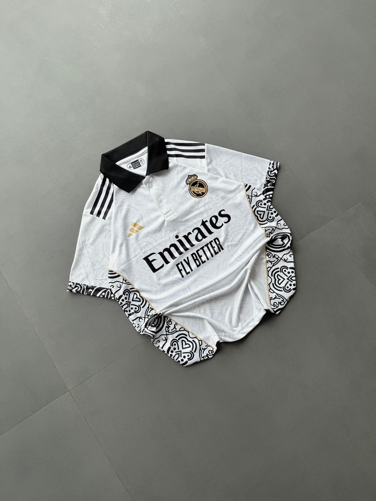 Real Madrid white and golden special edition jersey from the 2023-24 season