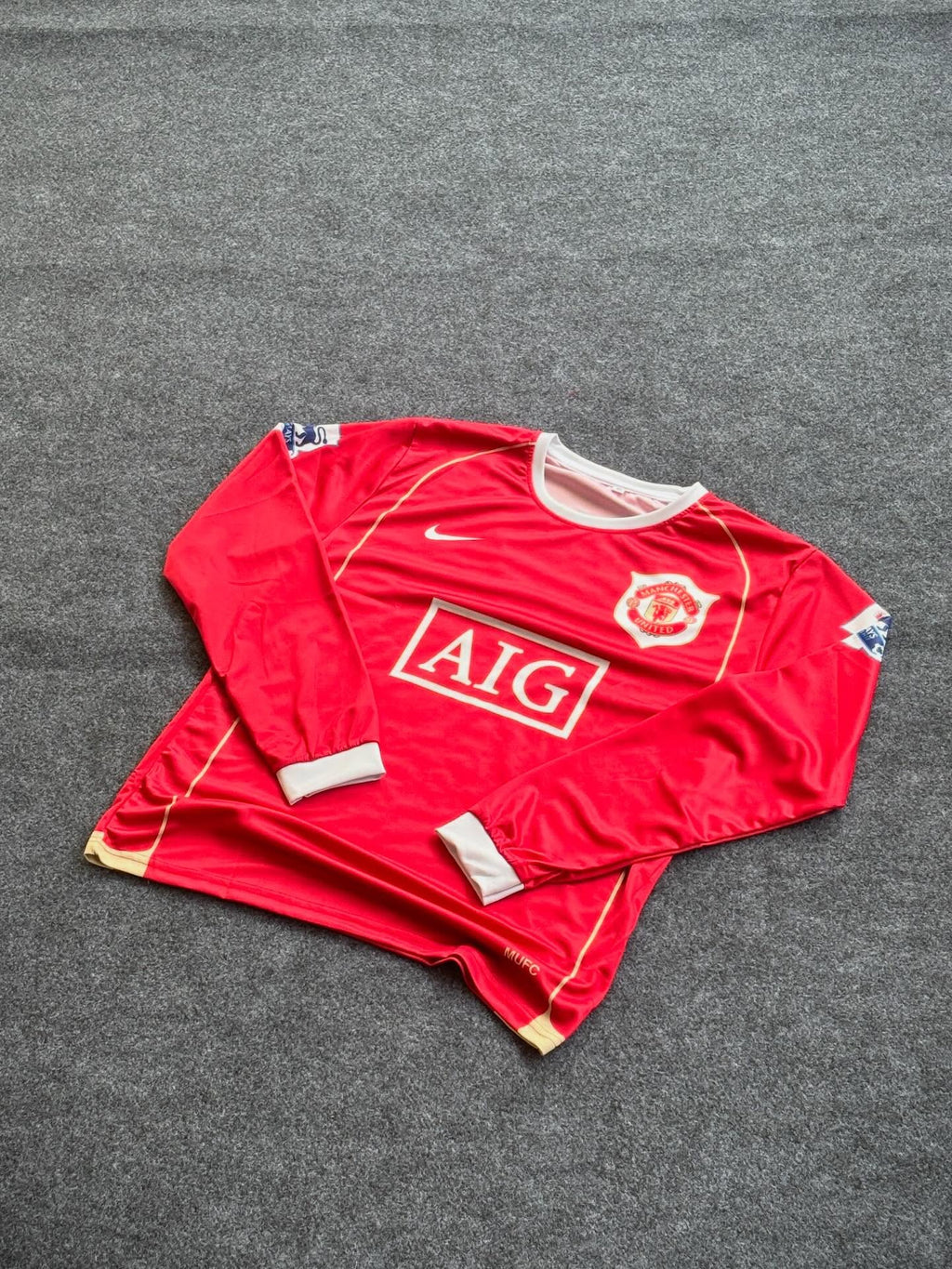 Manchester United 2006-07 long-sleeved home football jersey