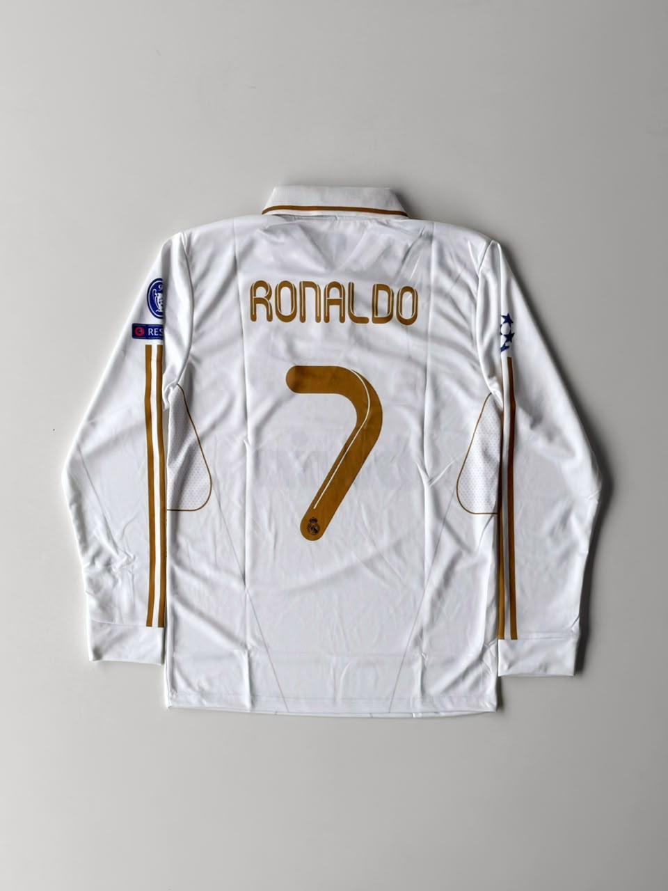 Real Madrid 2011-12 home long sleeve embroidery