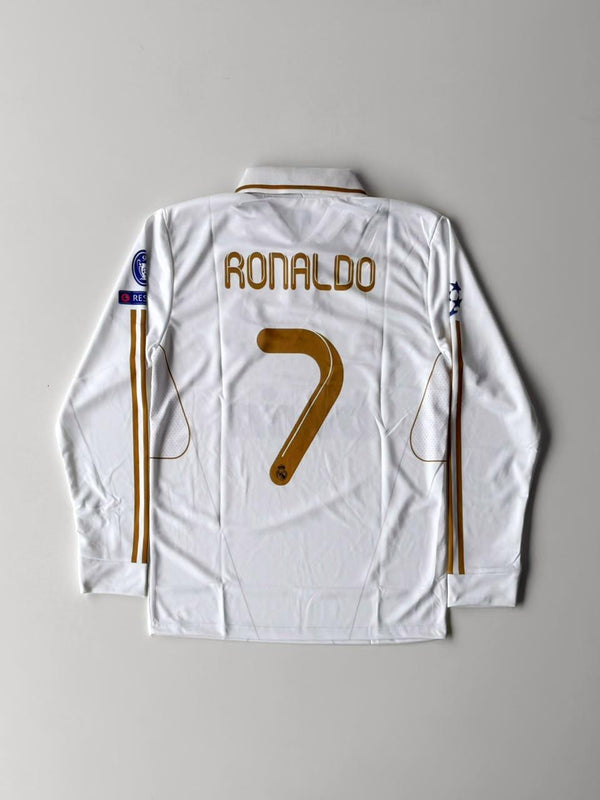 Real Madrid 2011-12 home long sleeve embroidery
