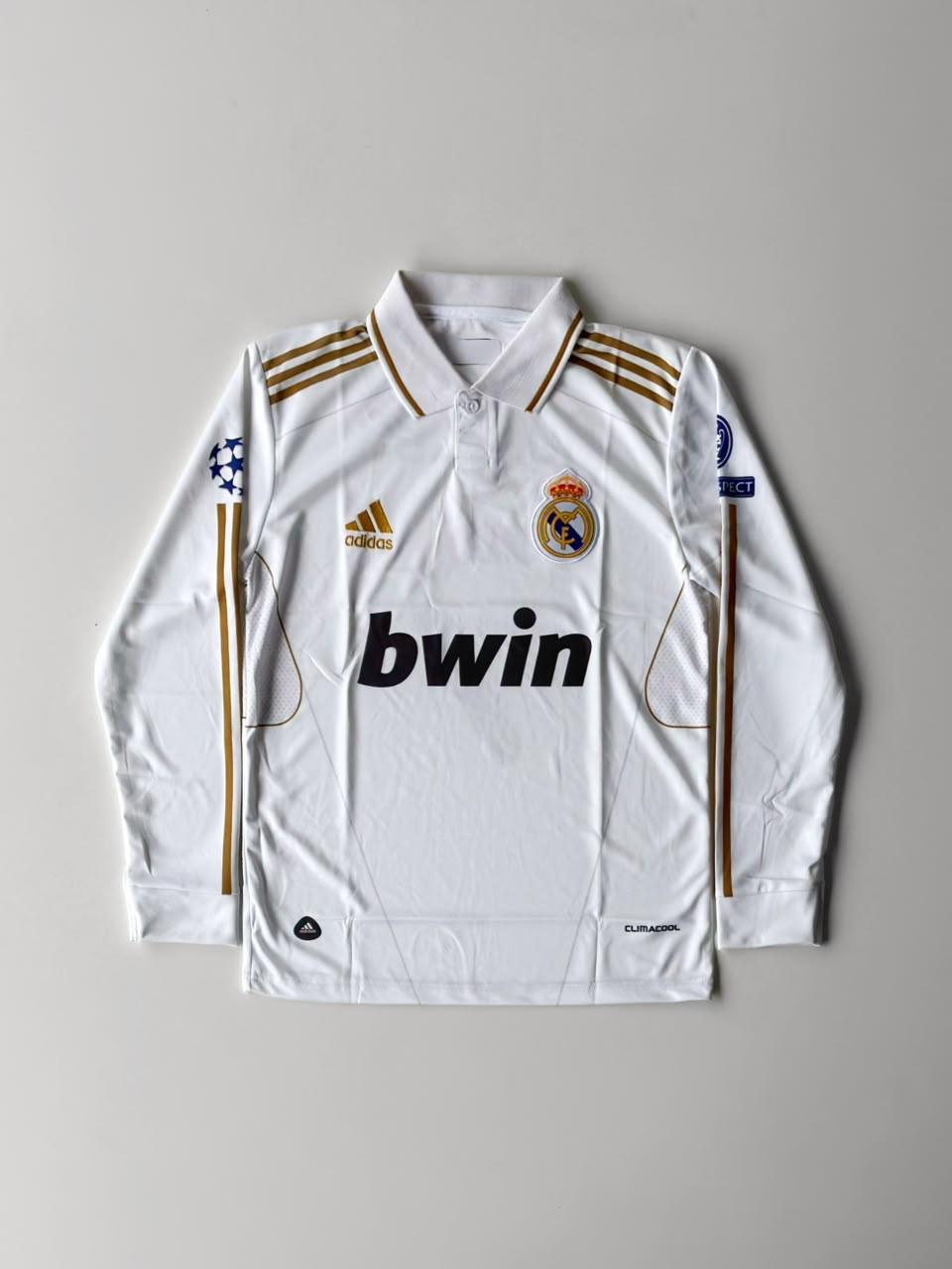 Real Madrid 2011-12 home long sleeve embroidery