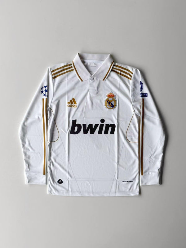 Real Madrid 2011-12 home long sleeve embroidery