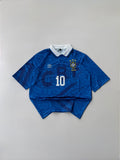 Pele 10 Brazil 1991-93 Retro Away Kit Fivesleeve Embroidery Polo Kit