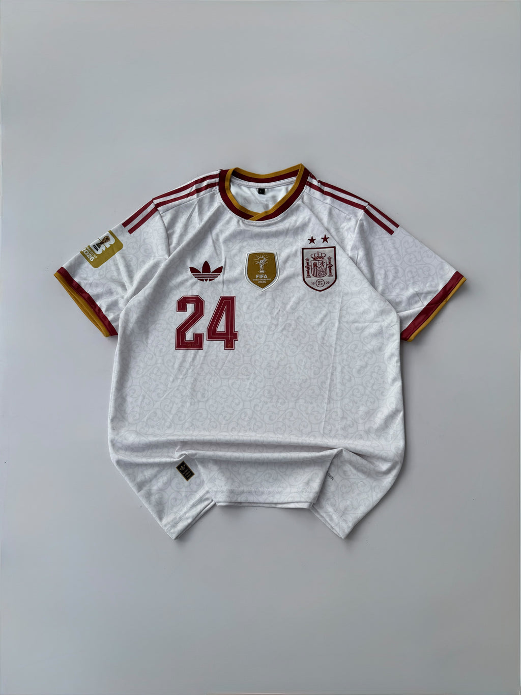 Cucurella 24 Two star Spain 2025/26 Away Kit Embroidery