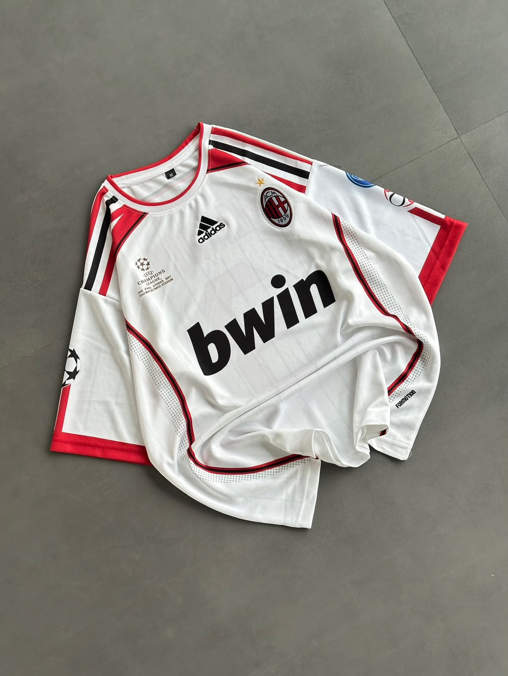 Ac Milan 2006/07 Away Maldini Embroidery Fivesleeve
