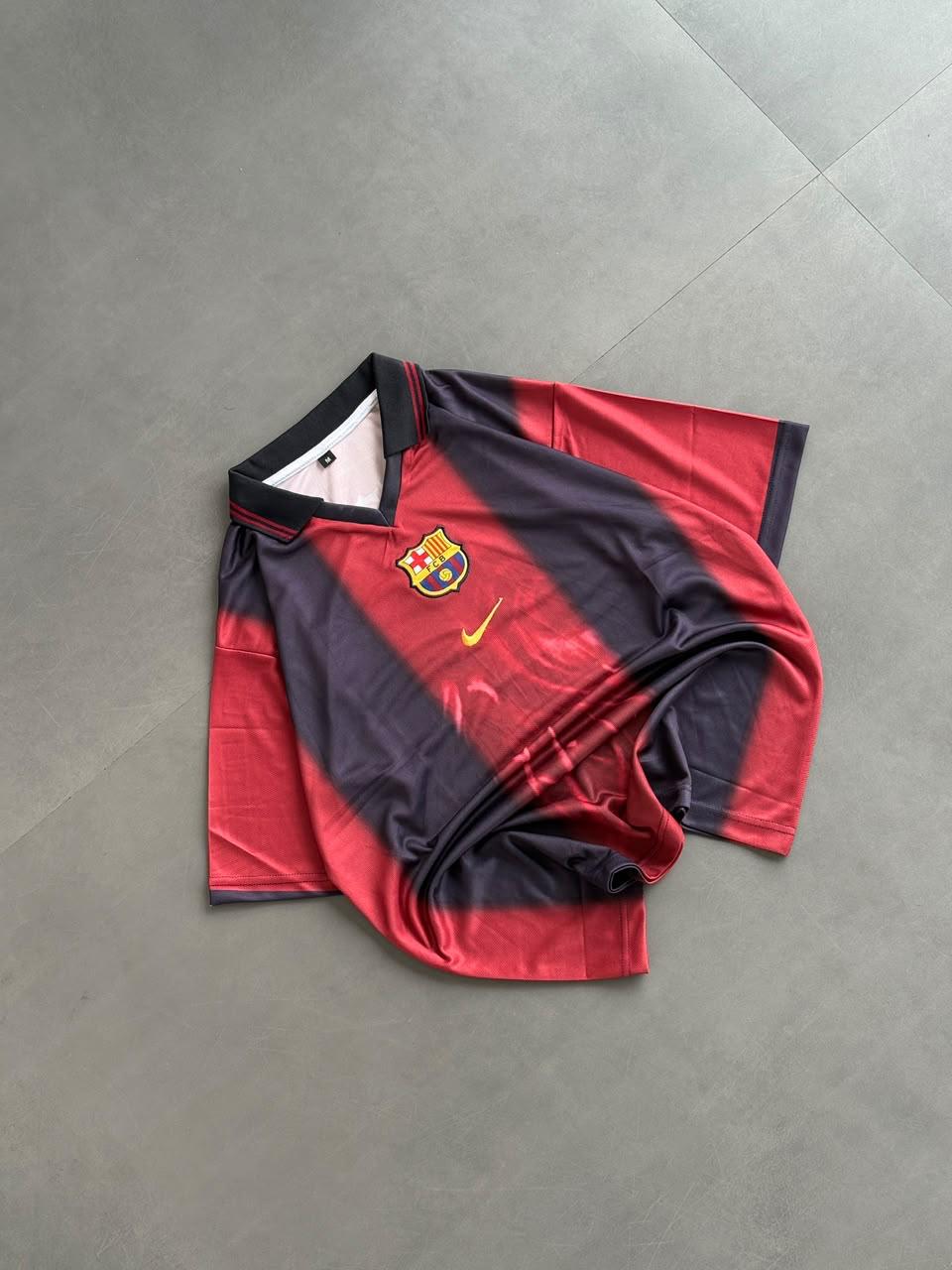 Fc Barcelona Travis Scott Embroidery Fivesleeve Collar
