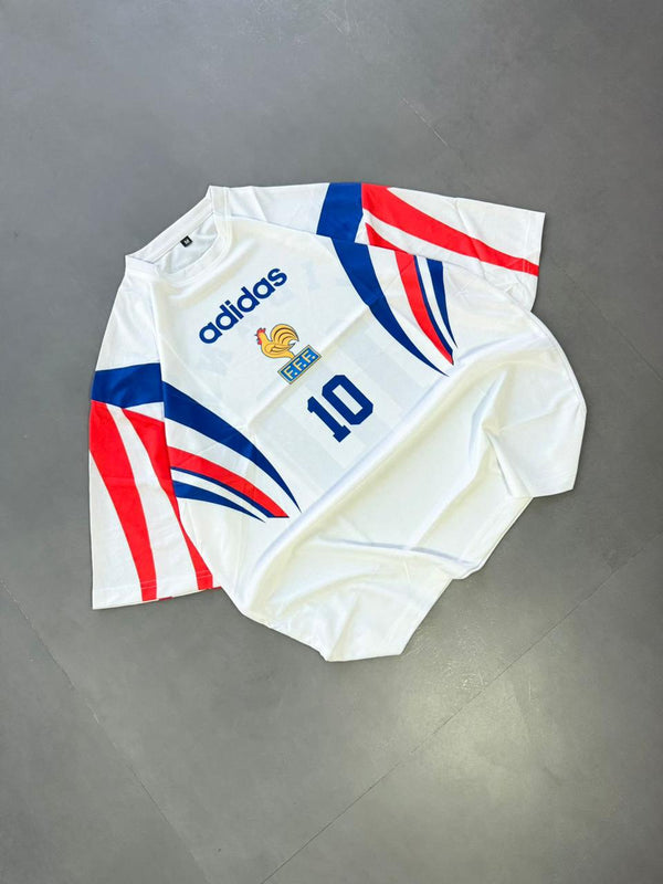 Zidane France jersey with the number 10 on the back.