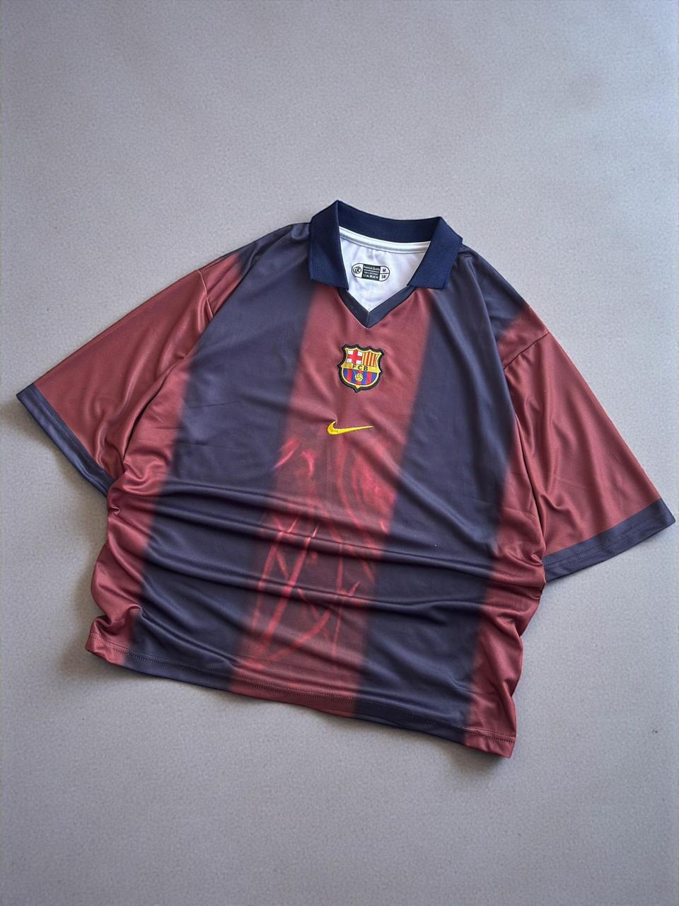 FC Barcelona x Travis Scott "Cactus Jack" special edition football jersey.