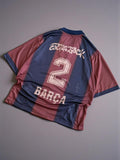 FC Barcelona x Travis Scott "Cactus Jack" special edition football jersey.
